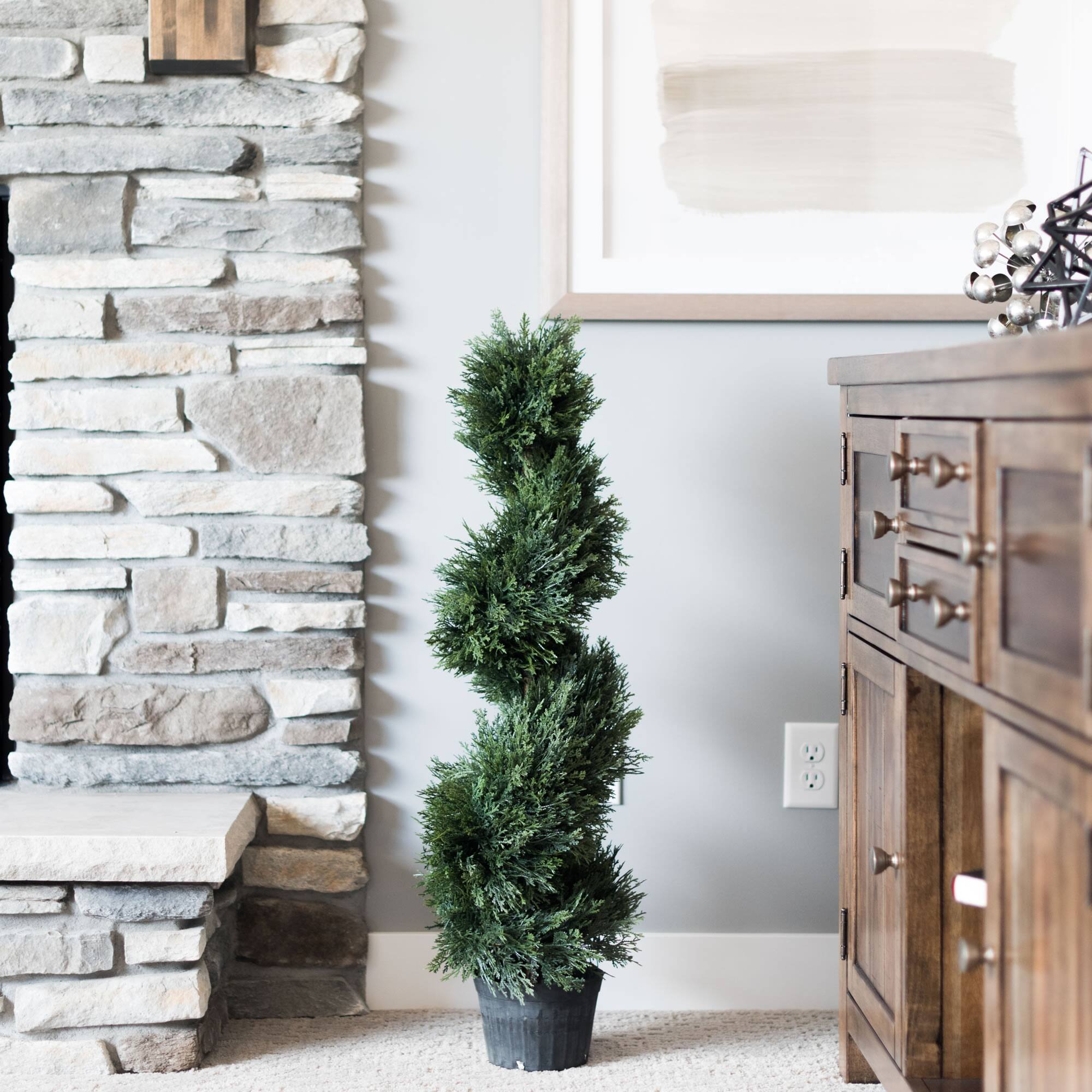 3ft. Potted Green Cedar Spiral Tree